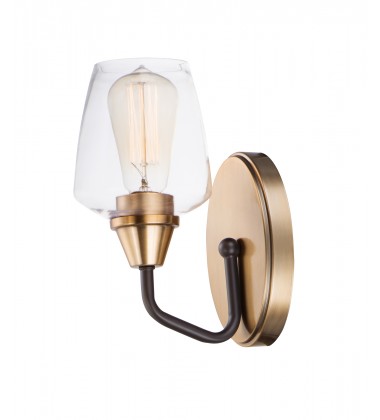  Goblet 1-Light Wall Sconce-(26121CLBZAB)-Maxim