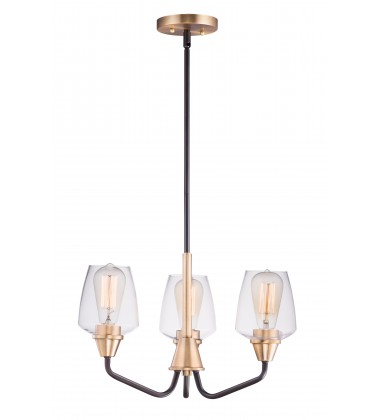  Goblet 3-Light Chandelier-(26124CLBZAB)-Maxim