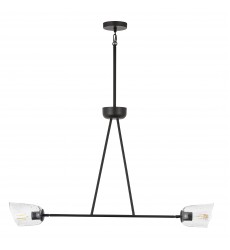  Keppe 2-Light Linear Pendant-(26262SSDBZ)-Maxim