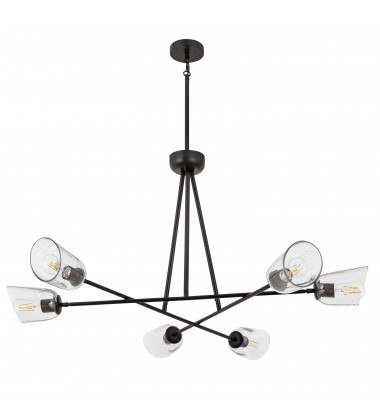  Keppe 6-Light Chandelier-(26266SSDBZ)-Maxim