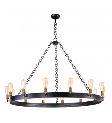  Noble 14-Light Chandelier-(26276BKNAB)-Maxim