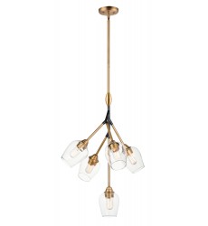 Savvy 5-Light Pendant-(26343CLABBK)-Maxim Savvy 5-Light Pendant-(26343CLABBK)-Maxim