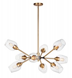 Savvy 9-Light Chandelier-(26345CLABBK)-Maxim Savvy 9-Light Chandelier-(26345CLABBK)-Maxim