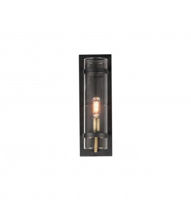 Capitol 1-Light Wall Sconce-(2640BKAB)-Maxim Capitol 1-Light Wall Sconce-(2640BKAB)-Maxim