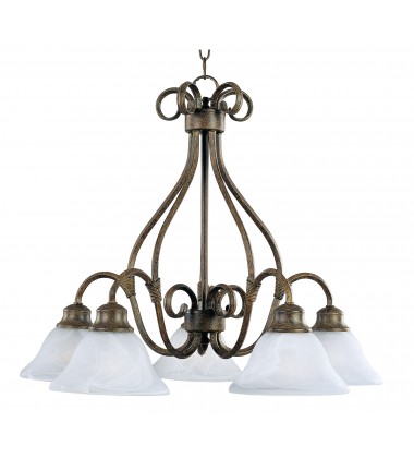 Pacific 5-Light Chandelier-(2657MRKB)-Maxim Pacific 5-Light Chandelier-(2657MRKB)-Maxim