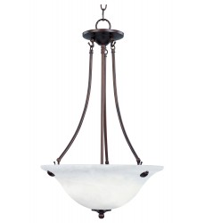  Malaga 3-Light Invert Bowl Pendant-(2682MROI)-Maxim