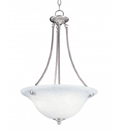  Malaga 3-Light Invert Bowl Pendant-(2682MRSN)-Maxim