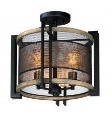  Boundry 3-Light Flush Mount-(27560BKBWAB)-Maxim