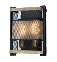  Boundry 2-Light Wall Sconce-(27562BKBWAB)-Maxim