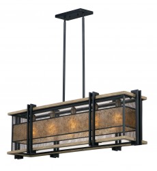  Boundry 5-Light Linear Pendant-(27567BKBWAB)-Maxim