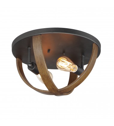  Compass 2-Light Flush Mount-(27570APBK)-Maxim
