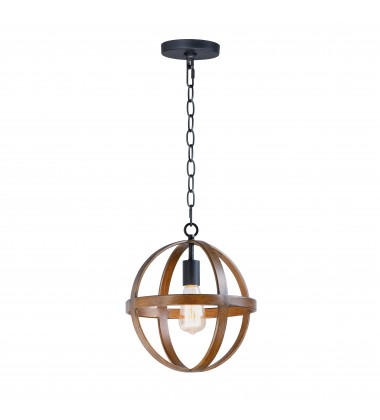  Compass Single Pendant-(27571APBK)-Maxim
