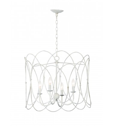  Trellis 4-Light Chandelier-(27594WWT)-Maxim