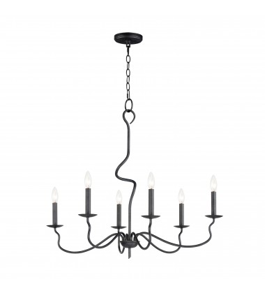  Padrona 6-Light Chandelier-(27706BO)-Maxim