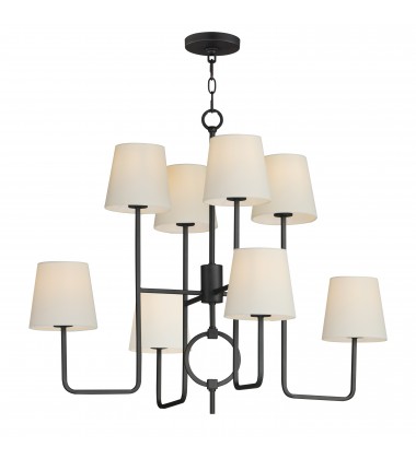 Paoli 8-Light Chandelier-(27728OFCHL)-Maxim  Paoli 8-Light Chandelier-(27728OFCHL)-Maxim