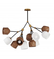 Akimbo 12-Light Pendant W LED Bulbs-(28278DBZAB)-Maxim Akimbo 12-Light Pendant W LED Bulbs-(28278DBZAB)-Maxim
