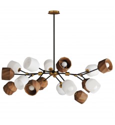 Akimbo 16-Light Pendant w LED Bulbs-(28279DBZAB)-Maxim Akimbo 16-Light Pendant w LED Bulbs-(28279DBZAB)-Maxim