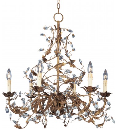  Elegante 6-Light Chandelier-(2851EG)-Maxim