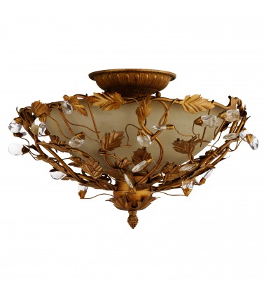  Elegante 3-Light Semi-Flush Mount-(2859EG)-Maxim