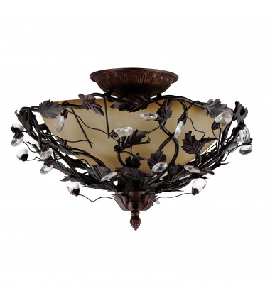  Elegante 3-Light Semi-Flush Mount-(2859OI)-Maxim