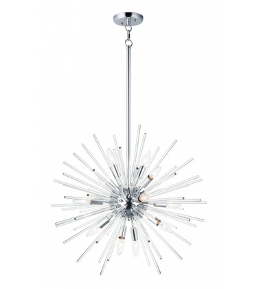 Polaris 12-Light Pendant-(28664CLPC)-Maxim