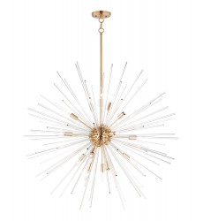  Polaris 16-Light Pendant-(28666CLSBR)-Maxim