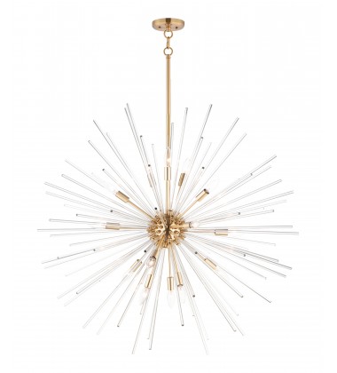  Polaris 16-Light Pendant-(28666CLSBR)-Maxim