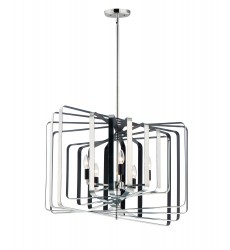  Radial 5-Light Pendant-(28677PNBK)-Maxim