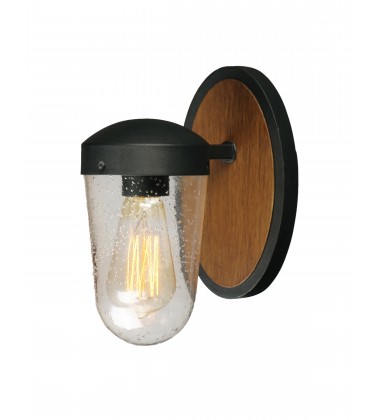  Lido 1-Light Outdoor Wall Sconce-(30011CDAPBK)-Maxim