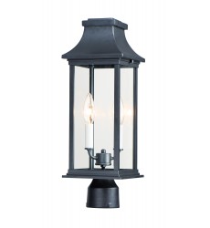  Vicksburg 2-Light Outdoor Post Mount-(30020CLBK)-Maxim