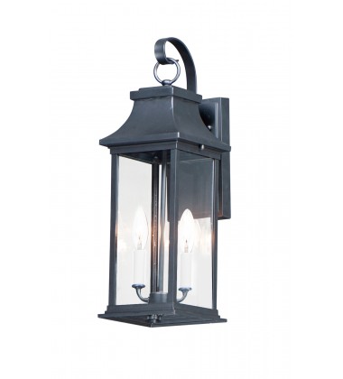  Vicksburg 2-Light Medium Outdoor Wall Sconce-(30023CLBK)-Maxim