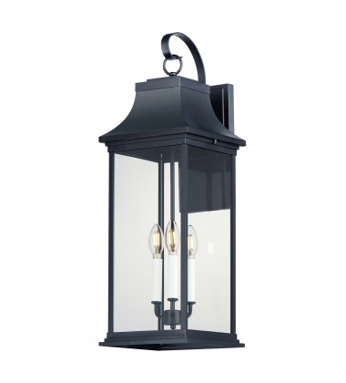  Vicksburg 3-Light Outdoor Wall Sconce-(30026CLBK)-Maxim