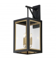  Neoclass 4-Light Outdoor Wall Sconce-(30056CLBKGLD)-Maxim