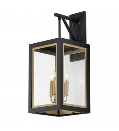 Neoclass 4-Light Outdoor Wall Sconce-(30056CLBKGLD)-Maxim  Neoclass 4-Light Outdoor Wall Sconce-(30056CLBKGLD)-Maxim