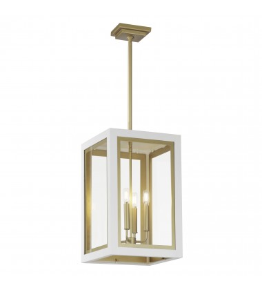 Neoclass 4-Light Outdoor Pendant-(30058CLWTGLD)-Maxim  Neoclass 4-Light Outdoor Pendant-(30058CLWTGLD)-Maxim