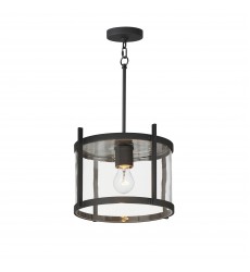 Belfry 1-Light Semi-Flush/Pendant-(30061CLBK)-Maxim  Belfry 1-Light Semi-Flush/Pendant-(30061CLBK)-Maxim