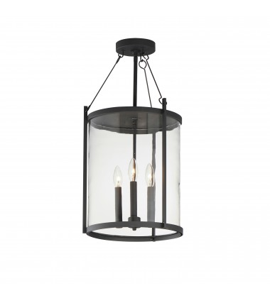Belfry 3-Light Pendant-(30069CLBK)-Maxim  Belfry 3-Light Pendant-(30069CLBK)-Maxim