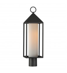Aldous 1-Light Outdoor Post Mount-(30070SWBK)-Maxim  Aldous 1-Light Outdoor Post Mount-(30070SWBK)-Maxim
