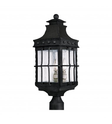 Nantucket 3-Light Outdoor Pole/Post Lantern-(30080CDCF)-Maxim  Nantucket 3-Light Outdoor Pole/Post Lantern-(30080CDCF)-Maxim
