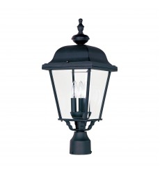  Builder Cast 3-Light Outdoor Pole/Post Lantern-(3008BK)-Maxim