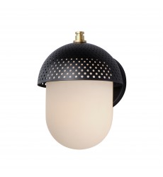  Perf 1-Light Outdoor Wall Sconce-(30182WTBKGLD)-Maxim