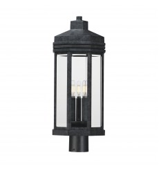  Wright 3-Light Outdoor Post-(30220CLBKP)-Maxim