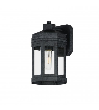  Wright 1-Light Outdoor Small Wall Sconce-(30221CLBKP)-Maxim