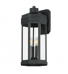  Wright 3-Light Outdoor Wall Sconce-(30224CLBKP)-Maxim