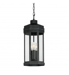  Wright 3-Light Outdoor Pendant-(30229CLBKP)-Maxim