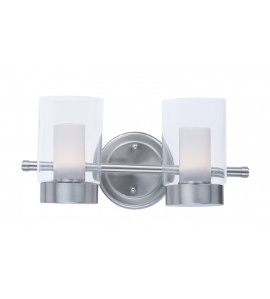  Mod 2-Light LED Vanity-(30262CLFTSN)-Maxim