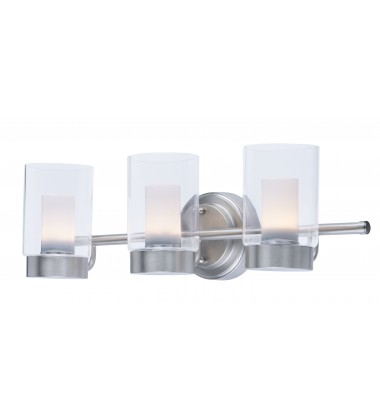 Mod 3-Light LED Vanity-(30263CLFTSN)-Maxim