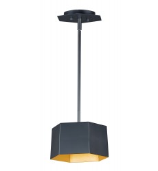  Honeycomb 1-Light LED Pendant-(30331BKGLD)-Maxim