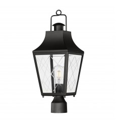  Storybook 1-Light Outdoor Post-(30360CLBK)-Maxim