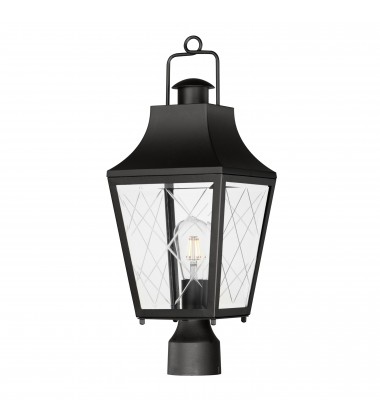 Storybook 1-Light Outdoor Post-(30360CLBK)-Maxim